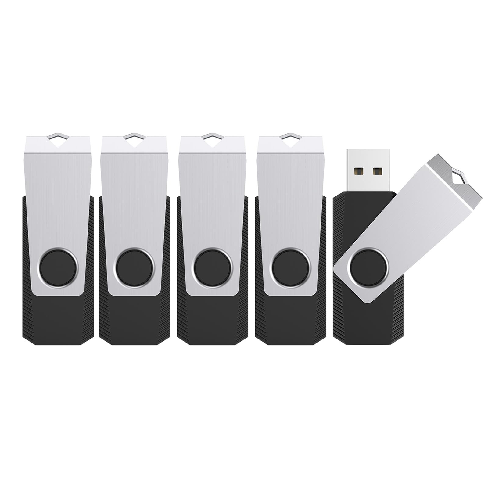 32GB Flash Drive 5 Pack Bulk, USB2.0 Thumb Drive USB Stick for Data Storage B...
