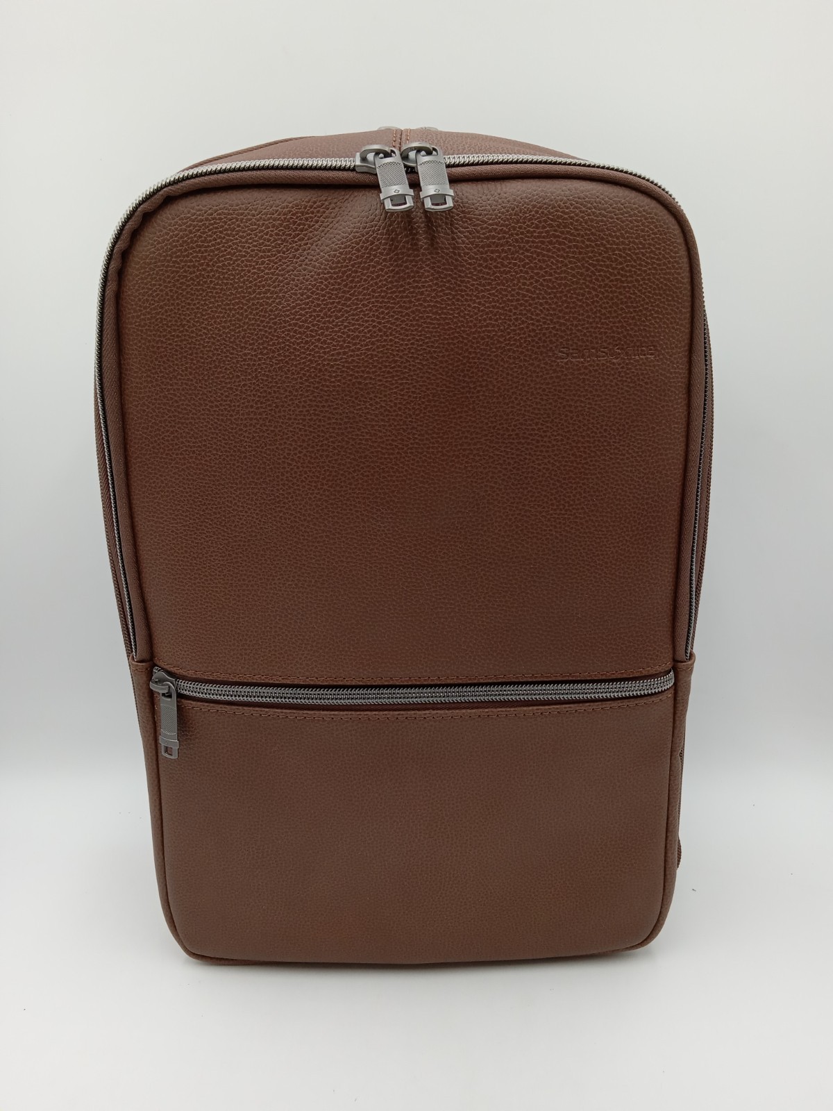 Samsonite Classic Leather Slim Backpack Cognac 126036-1221