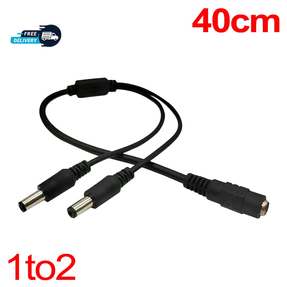 5.5* 2.1Mm 1 to 2/3/4/5/6/8 Way DC Power Splitter Cable 5V 12V Power Adapter Con