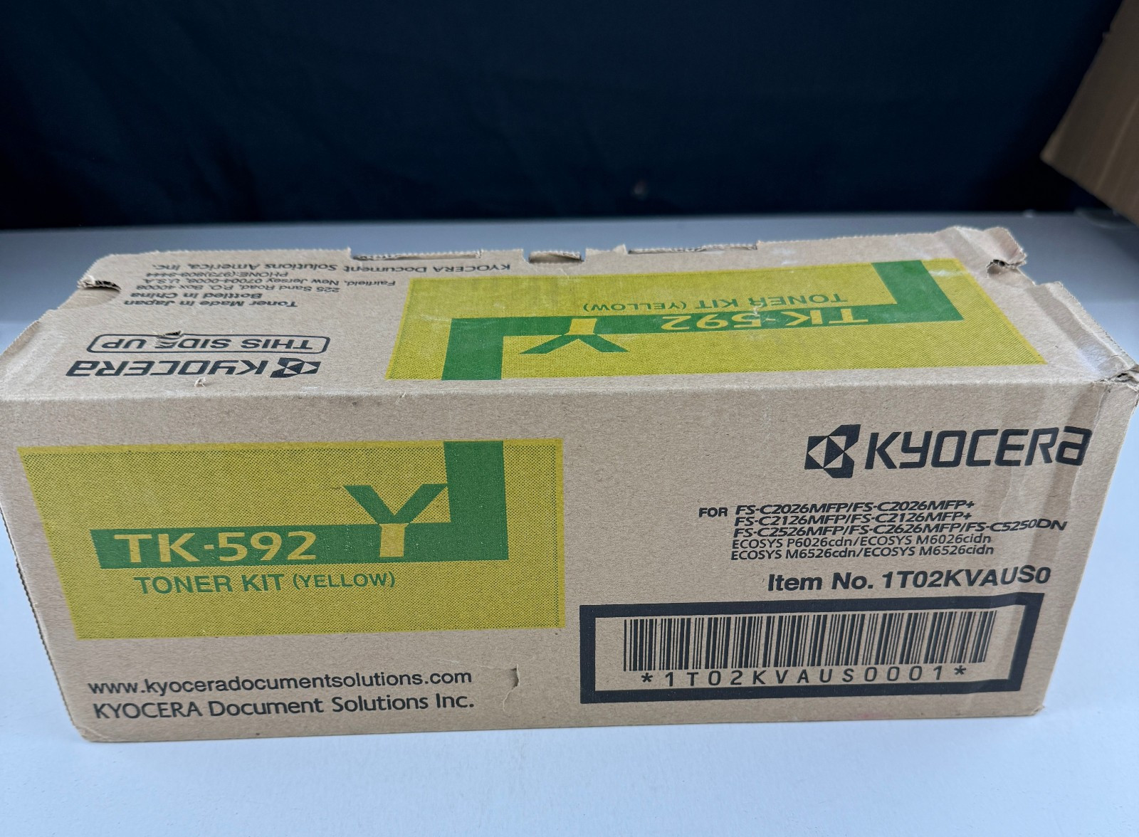 GENUINE KYOCERA TK-592Y TONER CARTRIDGE