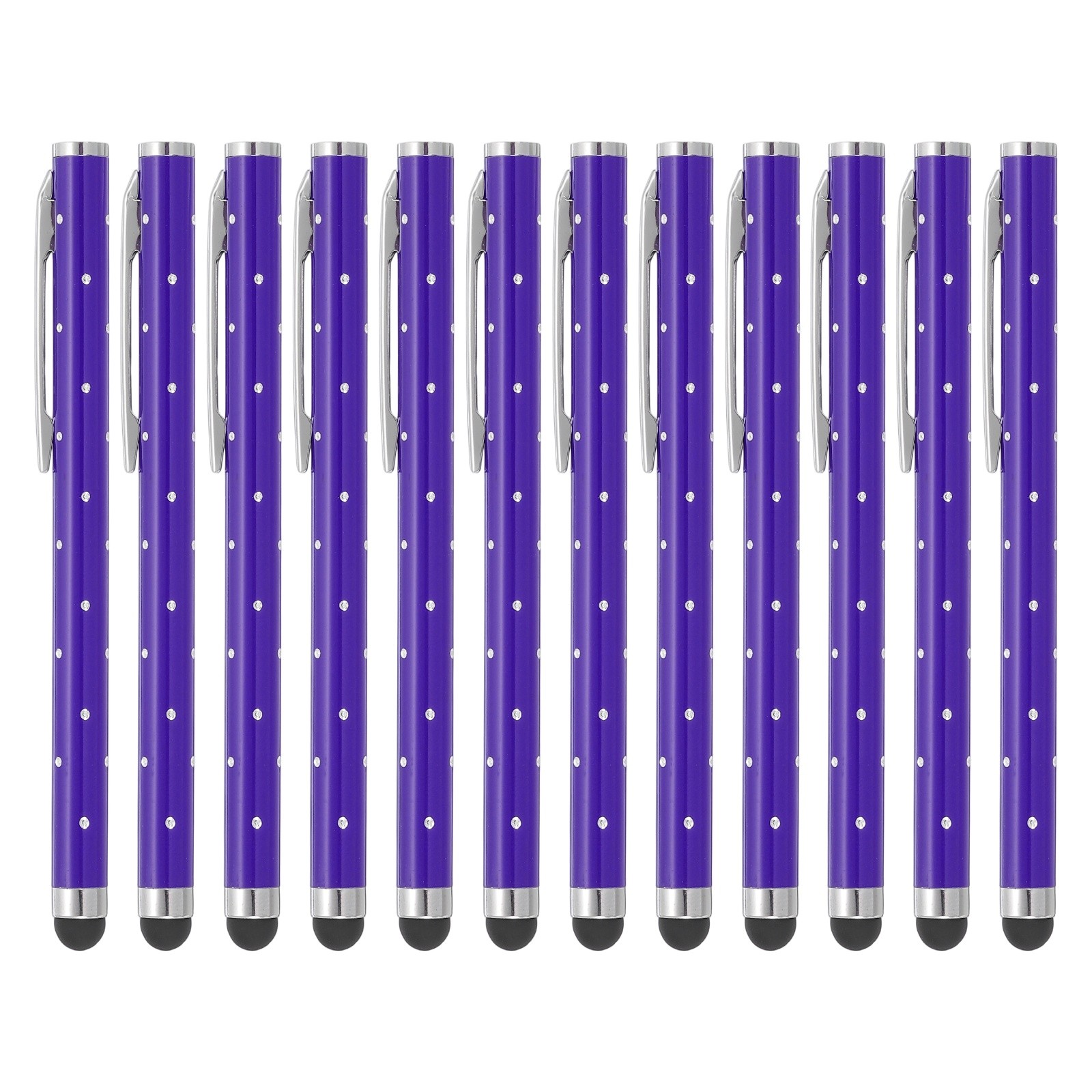 12 Pcs Bling Crystal Stylus Pens for Touch Screens, Purple