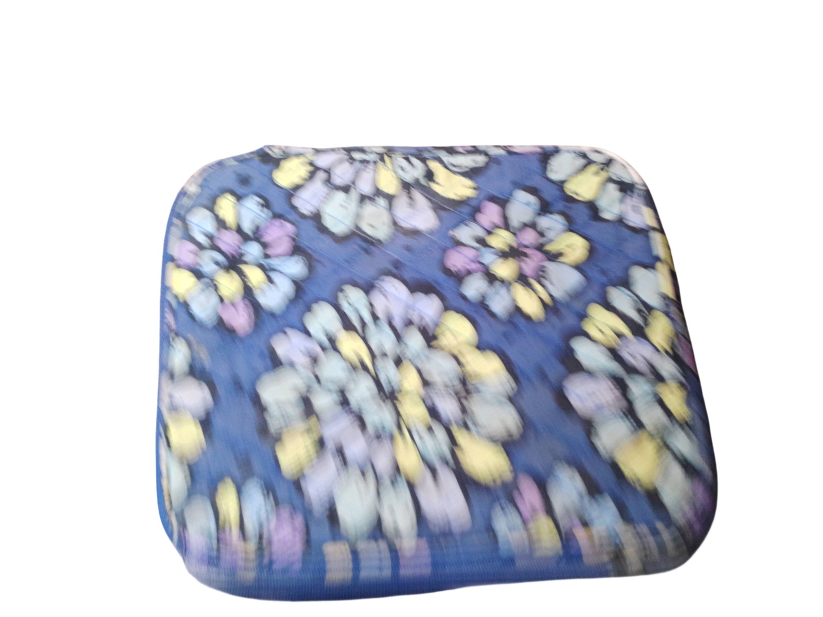 Vera Bradley Blue Floral Quilted Canvas Sleeve Pouch Zippered Case Universal