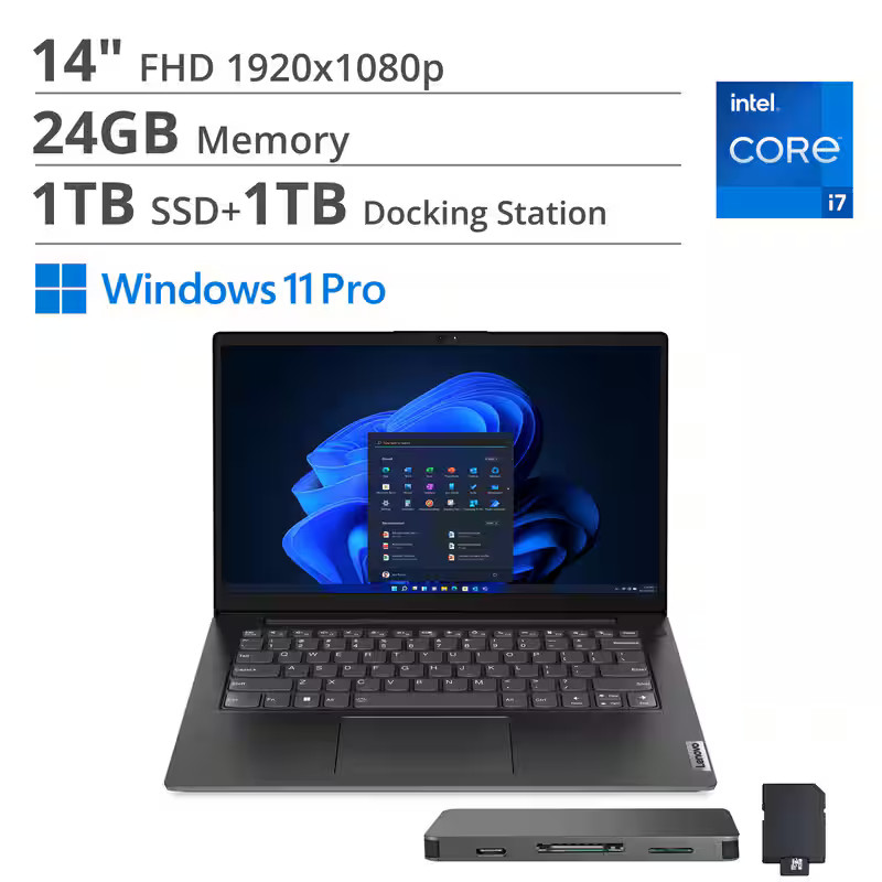 Lenovo - Upgraded - V14 G4 14 in FHD 2025 Intel Core i7-13620H 24GB RAM 1TB SSD