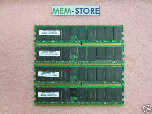 SUN 16GB (4x4GB) PC2-5300 Memory Kit Sun M3000 SEWX2C1Z