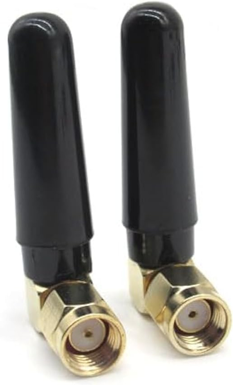 2 Pack Mini 3Dbi Dual Band Wifi Antenna 2.4Ghz/5Ghz/5.8Ghz – RP-SMA Male Right