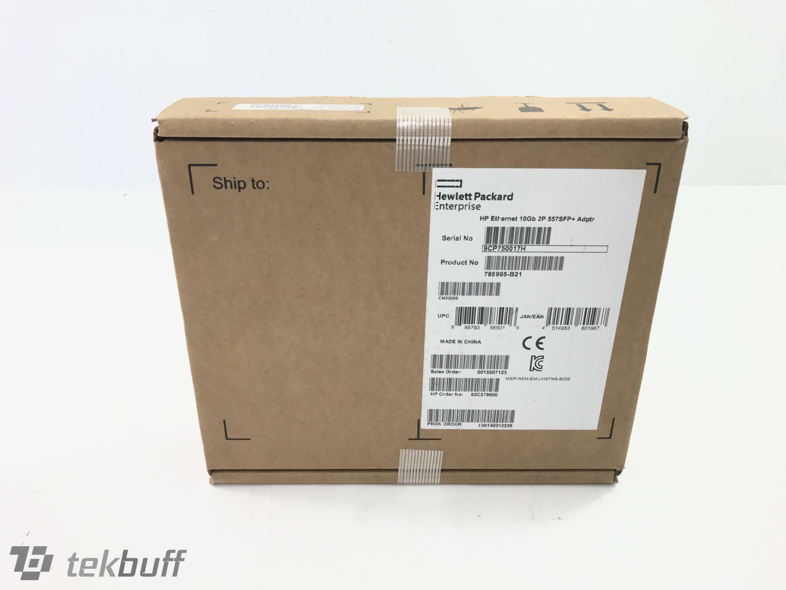 ✅ HP Ethernet 10Gb 2-Port 557 SFP+ Adapter 788995-B21 - 792834-001 - NEW SEALED