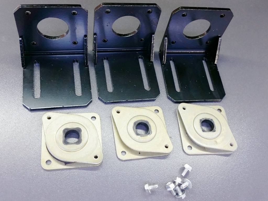 🔺3x Nema 17 Metal Mounting Brackets 3 Dampers Stepper Motor 3D Printer CNC🔻