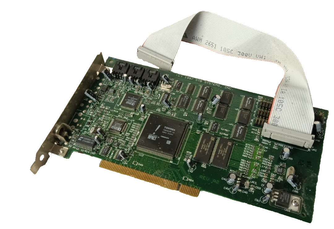 Vintage Toshiba STB Systems Mpact 1X0-0527-305 210-0255-00X DVD PCI Card