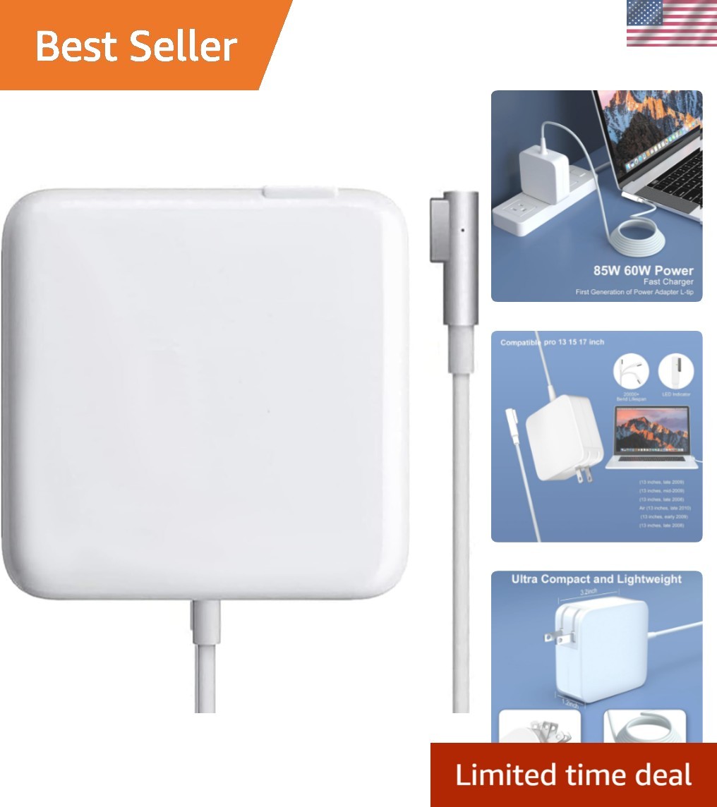 85W 60W Adapter L-Tip for Old Mac Book Pro 13/15/17" Before Mid 2012