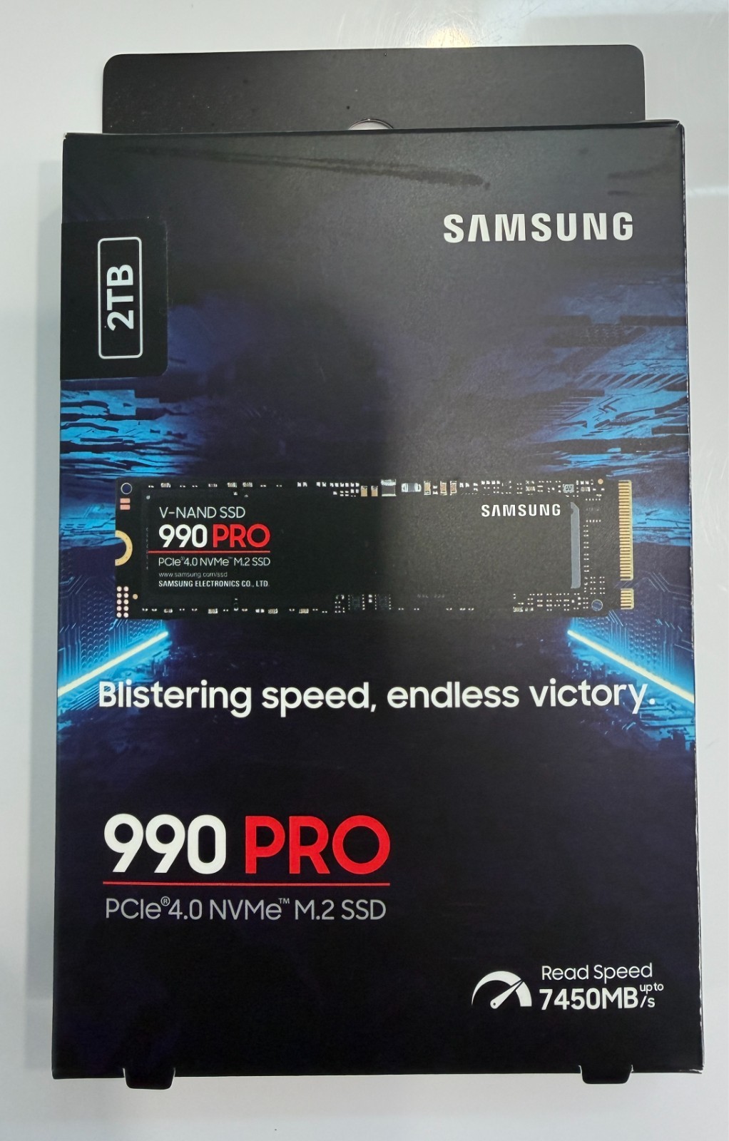 Samsung 990 Pro 2TB Internal SSD PCle 4.0 NVMe M.2 to 7450 MB/s Open Never Used