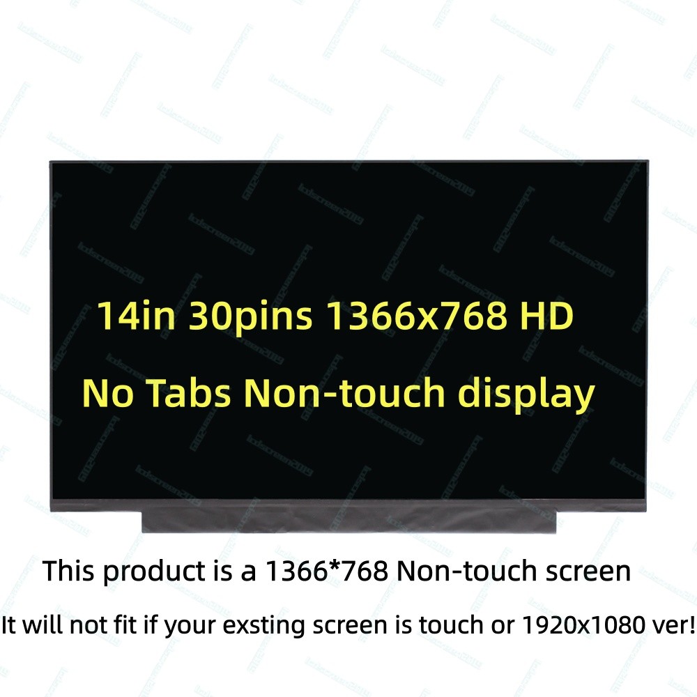 B140XTN07.3 fit B140XTN07.2 1366X768 No screw holes EDP 30 pin LCD SCREEN PANEL