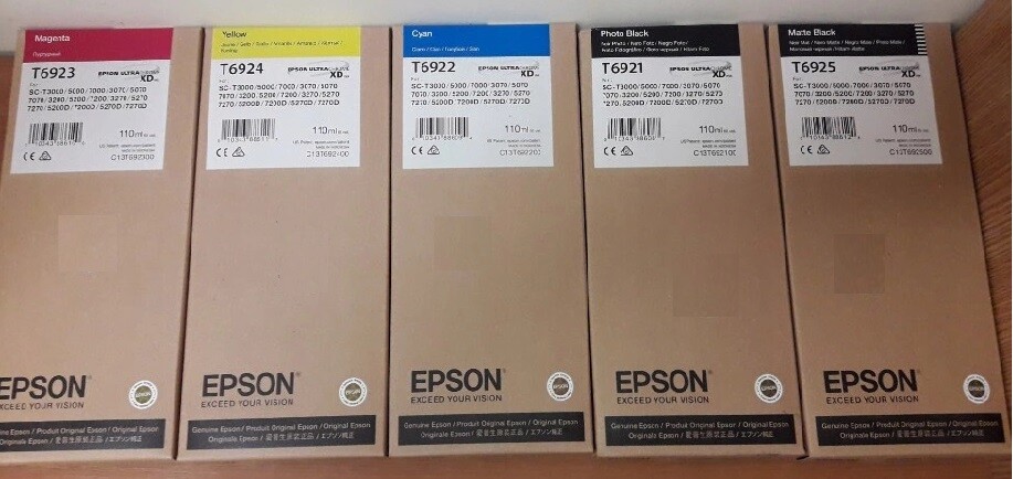Genuine Ink Epson SureColor SC T3000 T3200 T5000 T5200 T7000 / T6931 - T6935