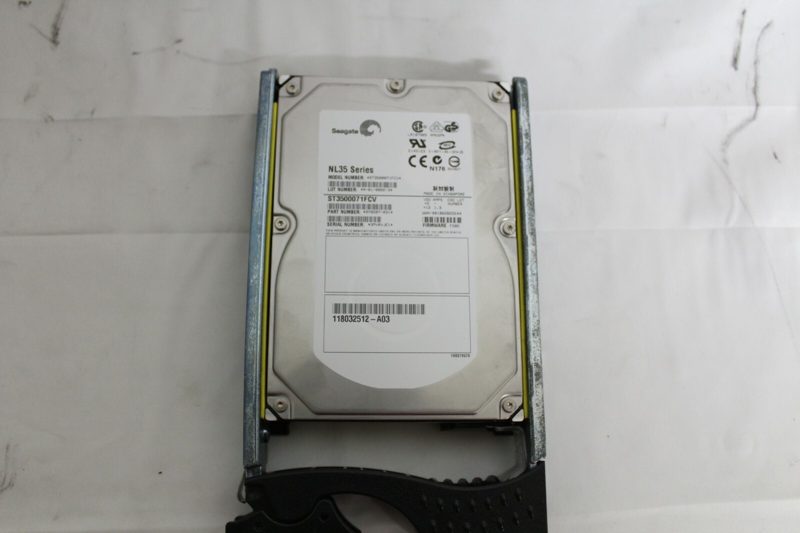 Seagate NL35 500GB Internal 7200RPM 3.5" (ST3500071FCV) HDD WITH SERVER CADDIE