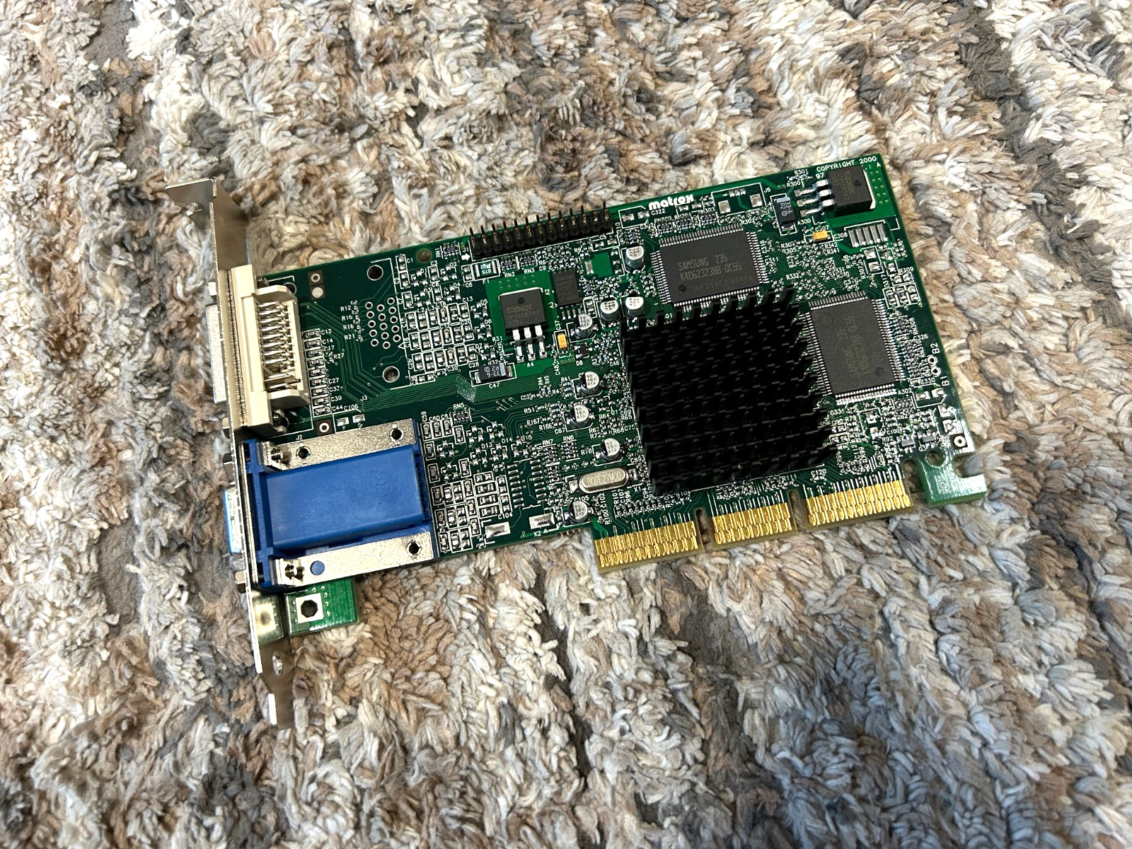 Matrox G450 32MB PCI Video card with DVI and VGA ports, MGI G45FMDVP32DB