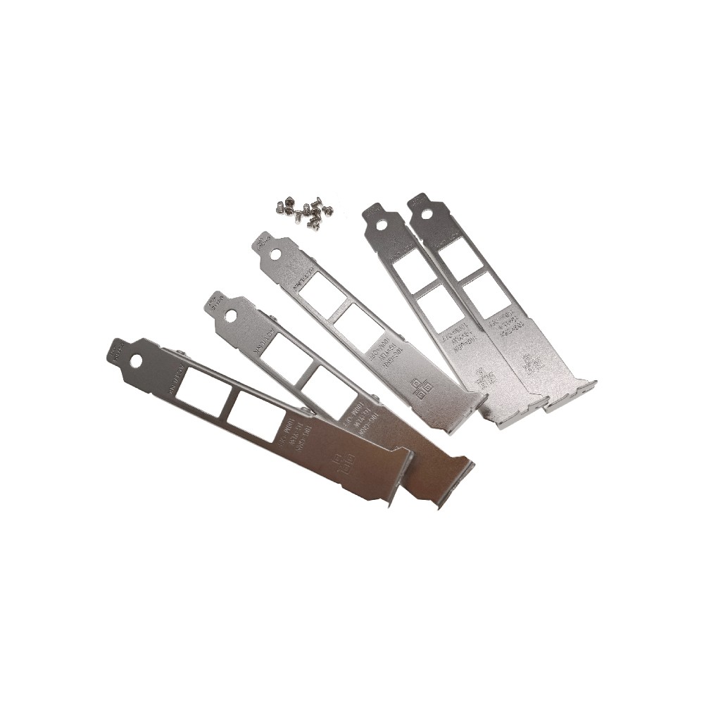 5pcs Long Full Bracket with Screws for Intel QNAP LAN-10G2T-X550 X540-T2 X550-T2
