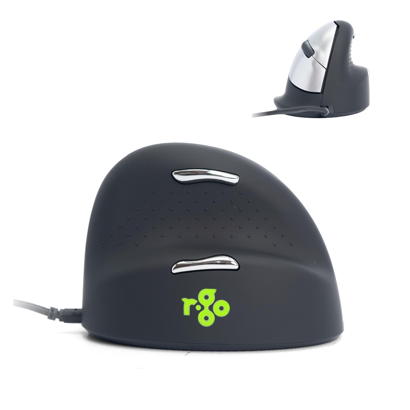 R-Go HE Ergonomic mouse, Large (above 185mm), Right Handed, wired, 500-3500dpi,