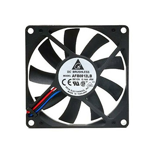 Delta AFB0812LB-F00 Quiet Slim Case Fan 80x80x15mm 24CFM 27.5dBA 2400RPM 3 pin