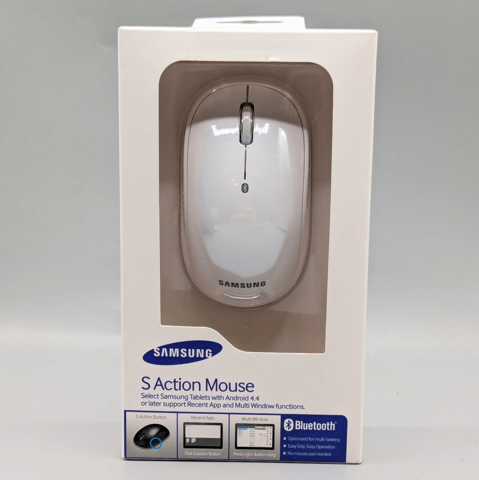 New Samsung S Action Bluetooth Mouse White Model ET-MP900DWEGUJ OPEN BOX