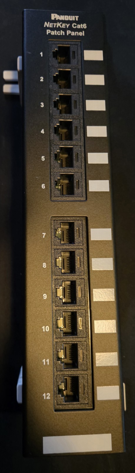 Panduit Cat 6 Patch Panel  12 Port NK6PPG12WY