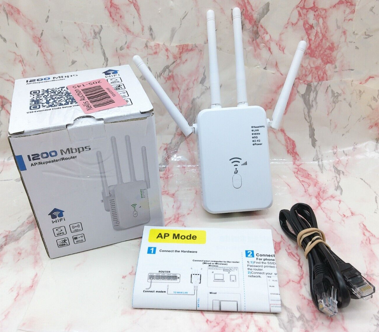 1200 Mbps AP/Repeater/Router Model AC1200M Wi-Fi Extender Open Box