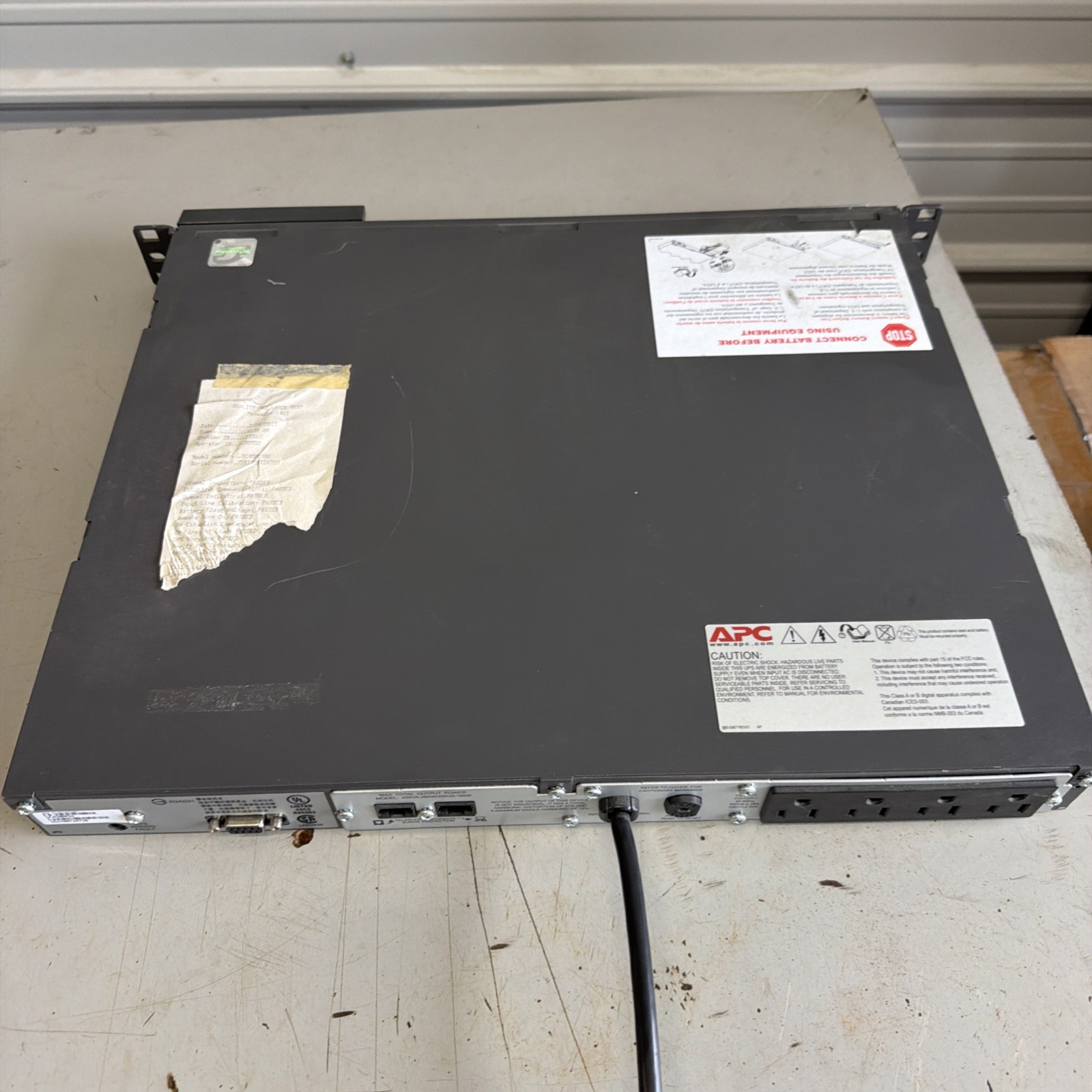 APC Smart-UPS C 450VA 120V Rack Mount UPS (SC450RM1U) - USED -