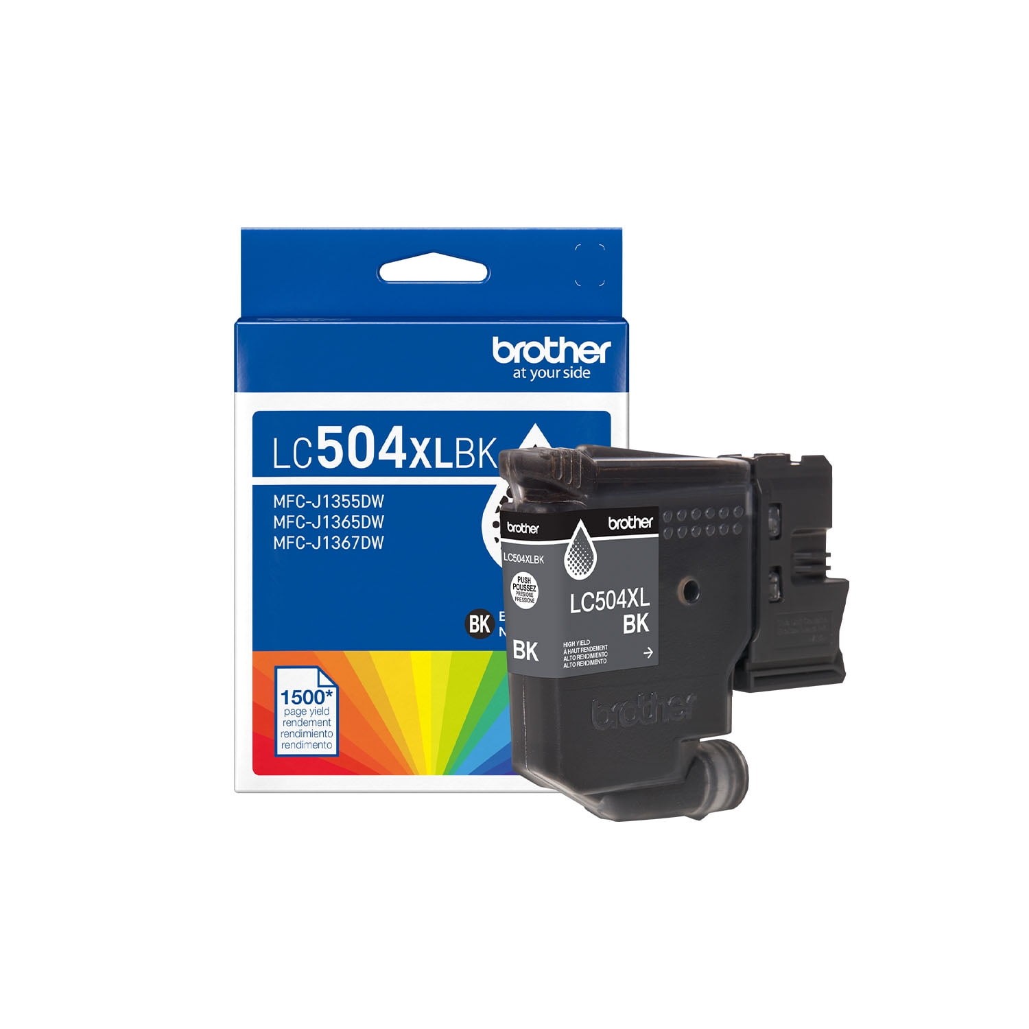 Brother Genuine LC504XLBK High Yield Black Ink Cartridge for MFC-J1365DW