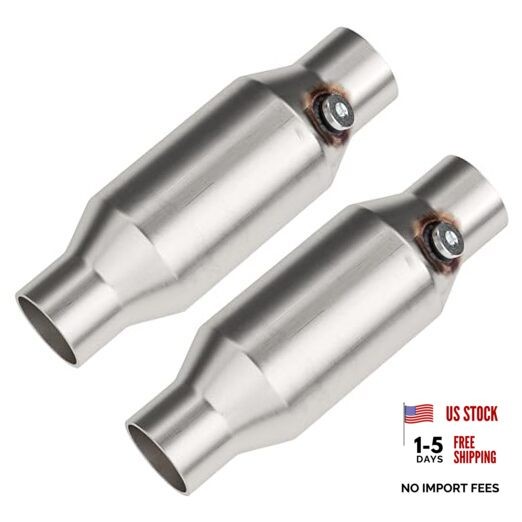 3" Universal Catalytic Converter, 3" Inch Inlet/Outlet Cat 3 Inch 2 pack