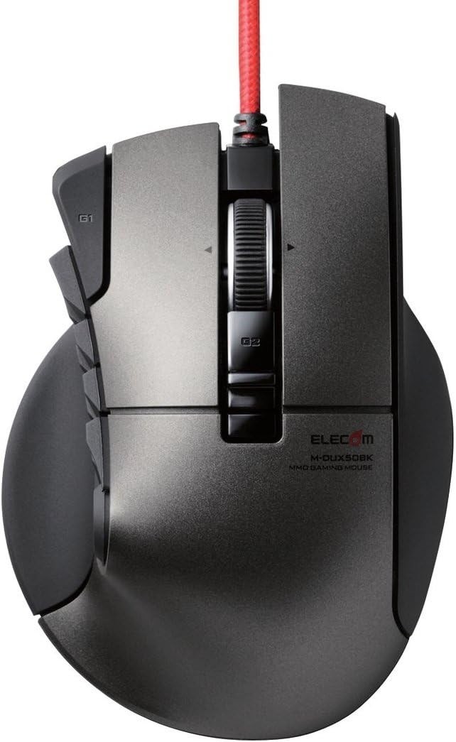Elecom M-DUX50BK USB Gaming Mouse [DUX] Wired, 14 buttons, 3500 dpi