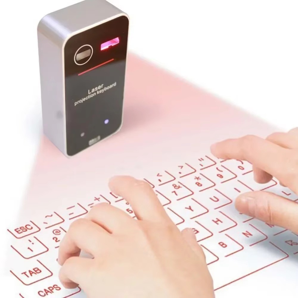 Bluetooth Virtual Laser Keyboard Wireless Projector for iPhone /Tablet /PC