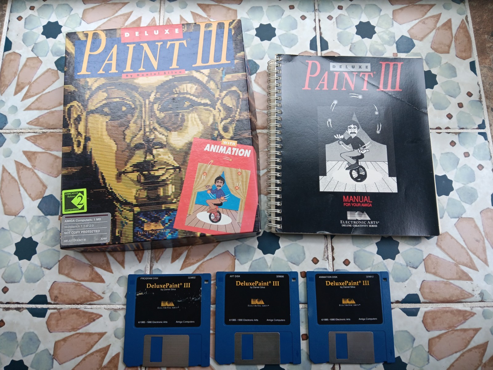 Amiga Deluxe Paint 3 Computer Software Tested/Works