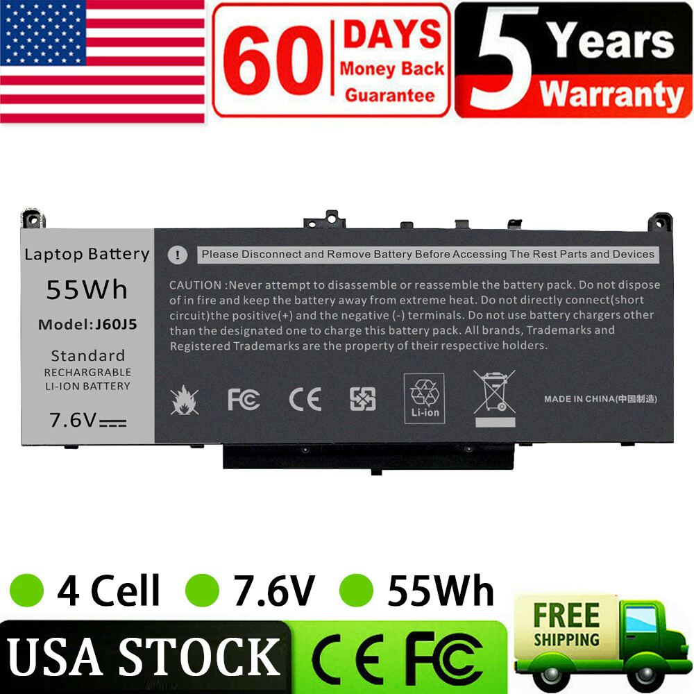 Lot 10x J60J5 Battery For Dell Latitude E7270 E7470 Series Laptop R1V85 451-BBSX