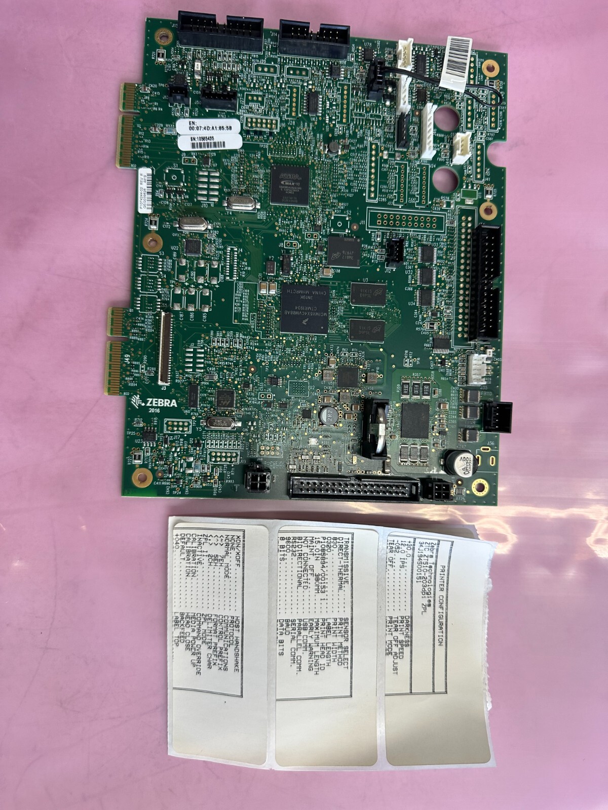 P1046696-017 - Zebra ZE500-4, ZE500-6 Main Logic Board . NEW