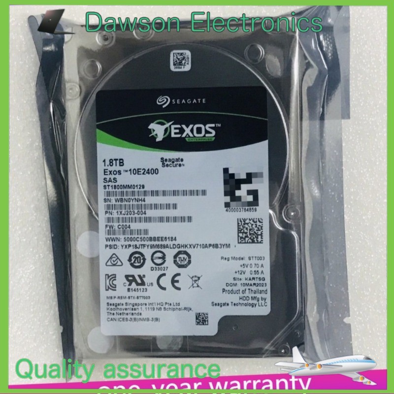 NEW SEAGATE Exos 10E2400 ST1800MM0129 1.8TB 10000RPM 12Gb/s 2.5in SAS Hard Drive