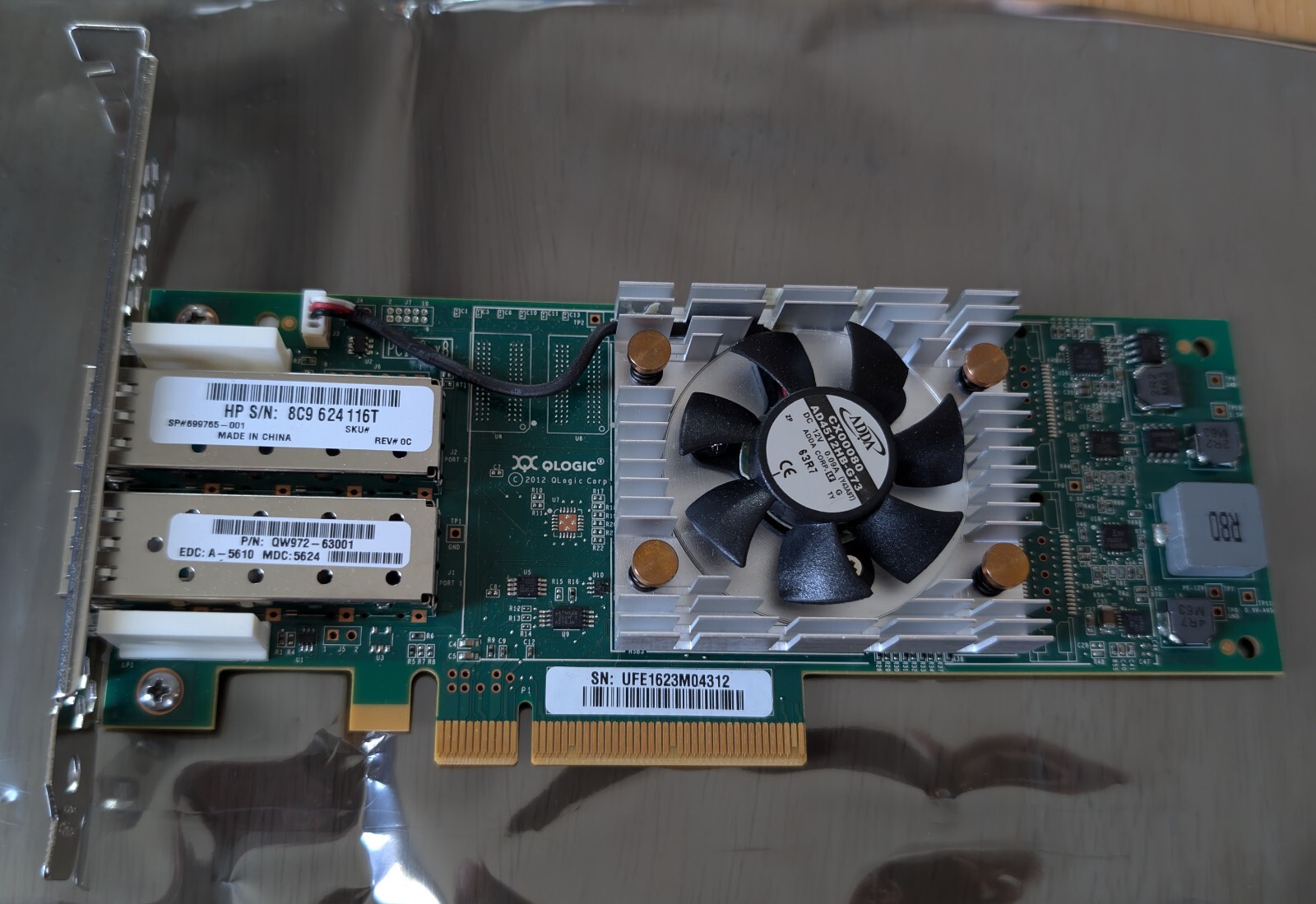 HPE StoreFabric 16GB 2-port PCIe Fibre Channel HB QW972-63001 699765-001 SN1000Q