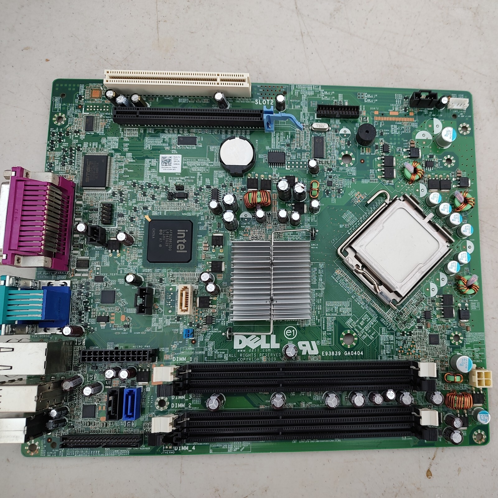 Genuine Dell Optiplex 780 Full Tower Motherboard 0C27VV w/ Intel Core 2 Duo CPU