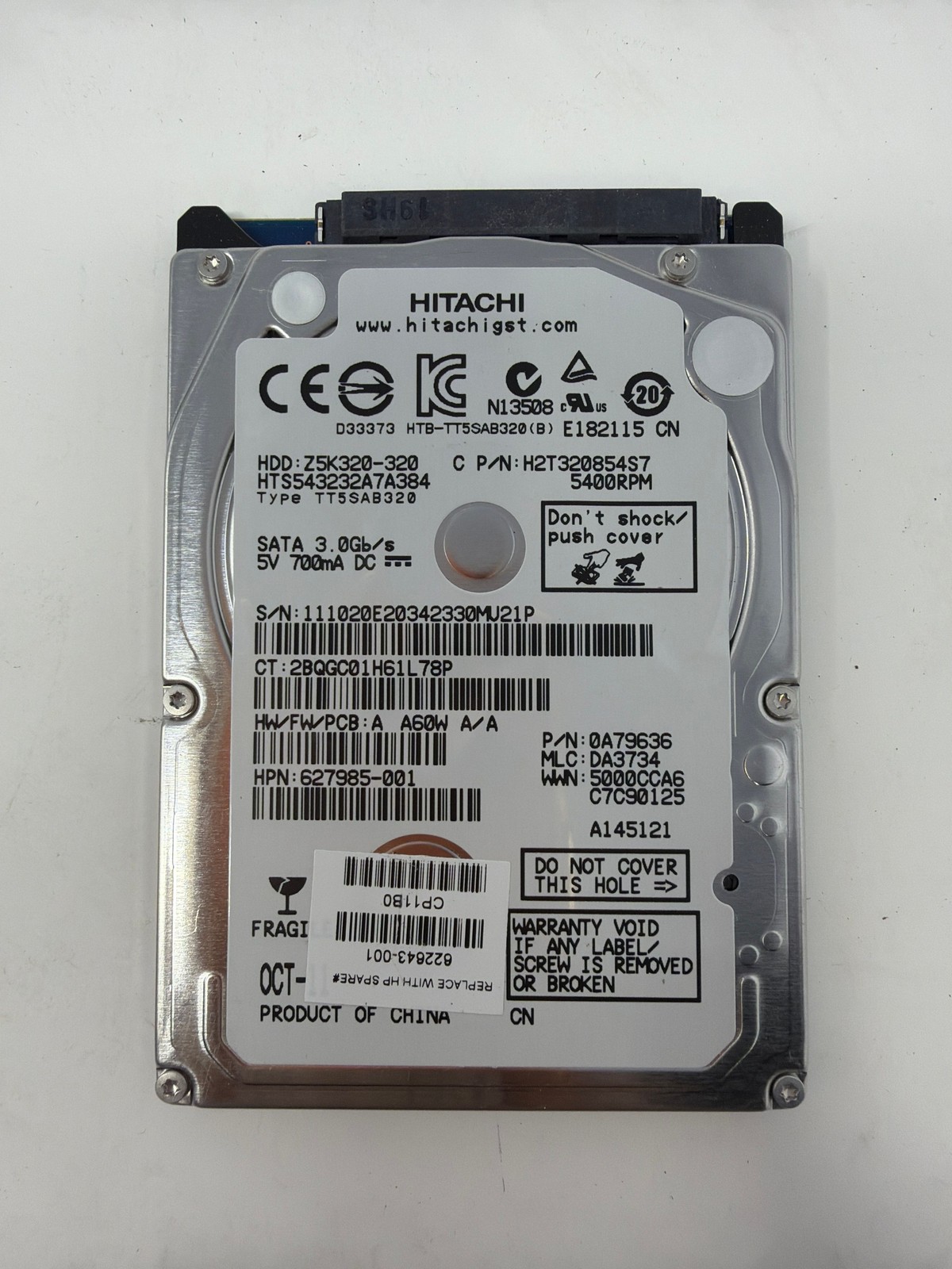 Hitachi HTS543232A7A384 320GB SATA Grade B