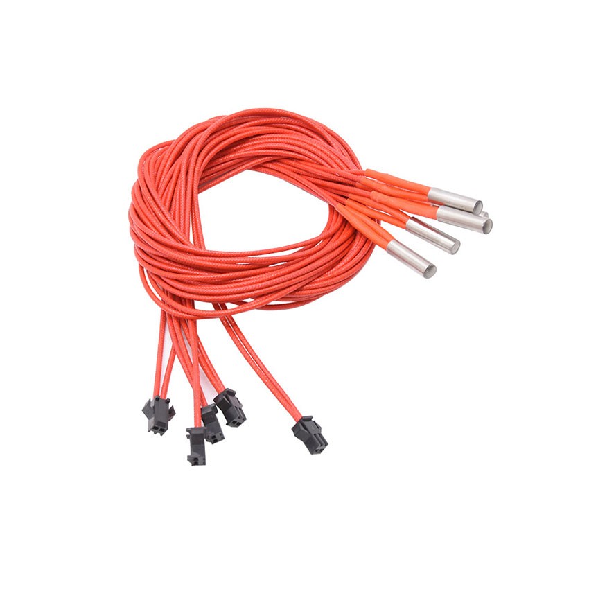 For 3D Printers 6x20mm 12V/24V 40W Single-Ended Heating Element XH2.54 Terminals