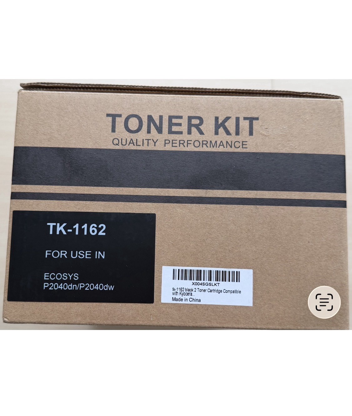2PK V4INK TK-1162 Black Toner Cartridges for Kyocera ECOSYS P2040dn P2040dw