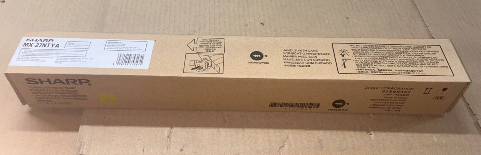 Genuine Sharp MX27NTYA / MX-27NTYA Yellow Toner for MX2300/2700/3501 (15K YLD)