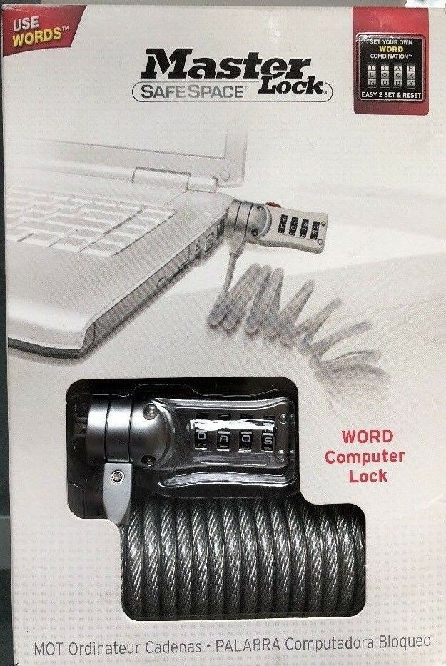 Master Lock SafeSpace  LAPTOP Computer Lock 2120DWD - NEW 