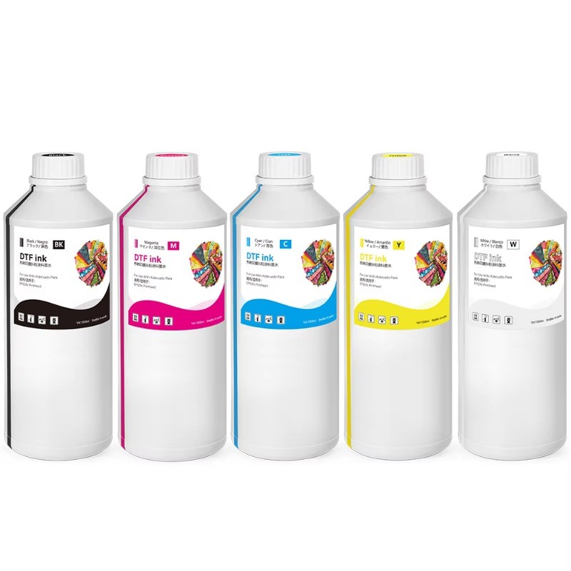 5*500ML DTF Ink for L1800 L805 1390 4720 5113 I3200 F2000 F2100 DX5 DX7 Printer