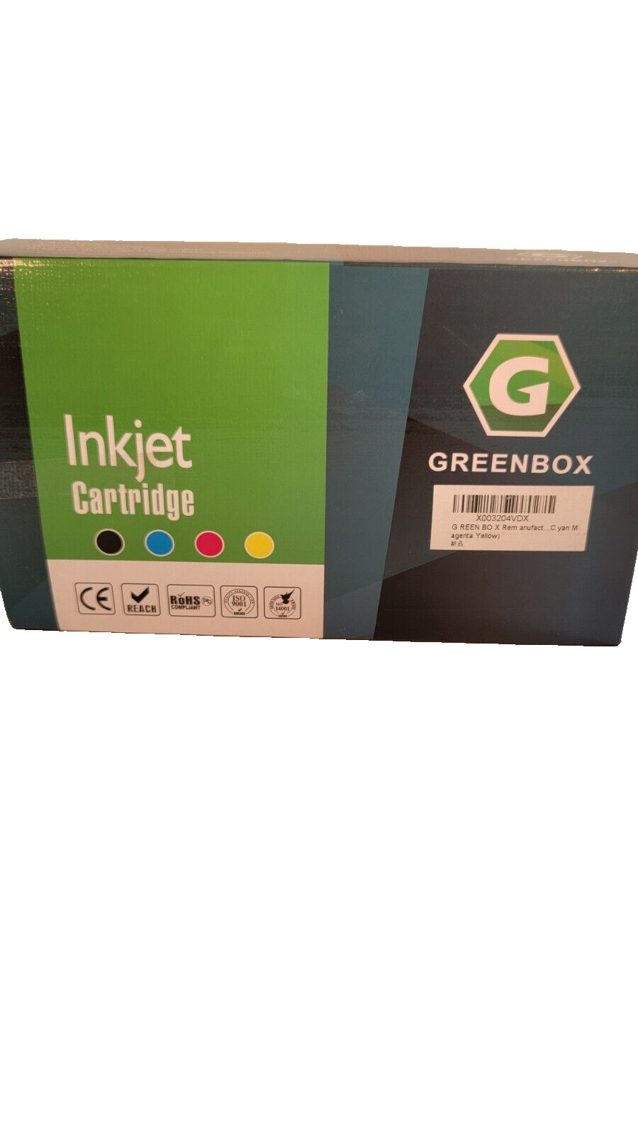 Greenbox Ink Cartridge Replacement 4 Pack For Inkjet 972X