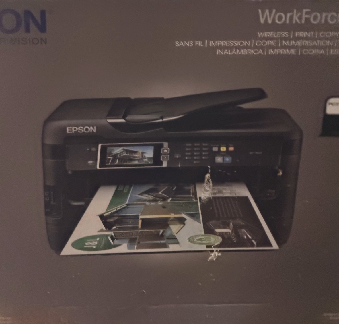 Epson WorkForce WF-7620 Wireless All-in-One Inkjet Printer New Open Box