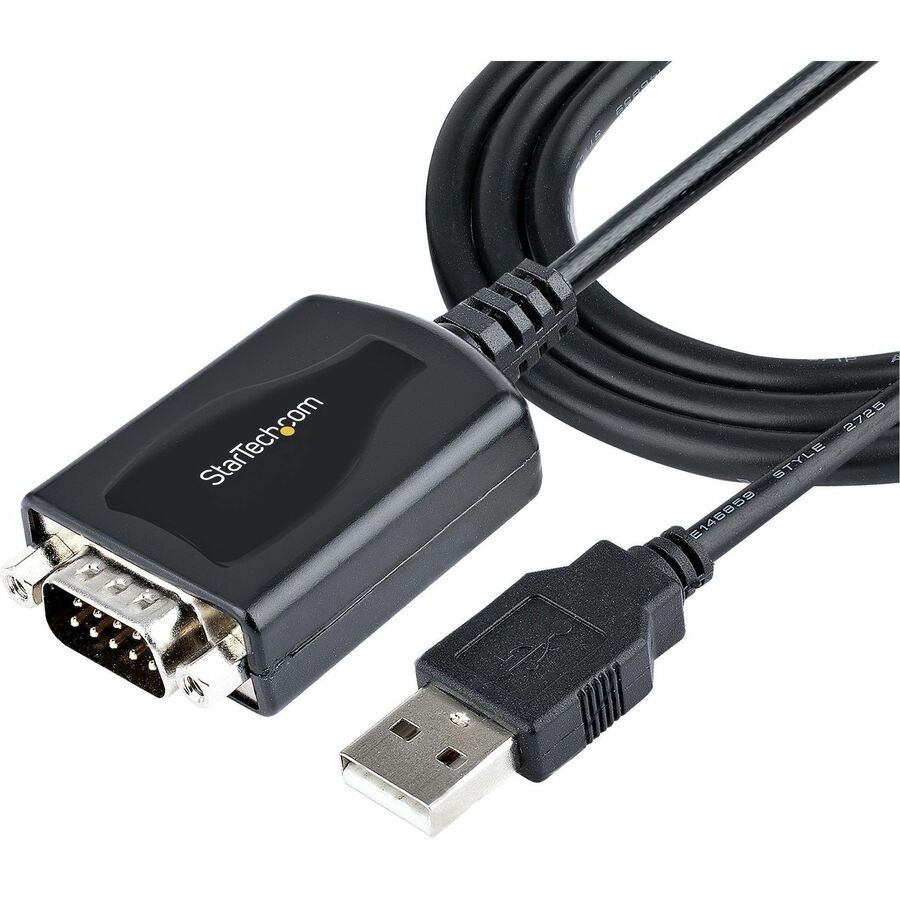 StarTech 3ft/1m USB to Serial Cable with COM Port Retention, DB9 Male RS232 to
