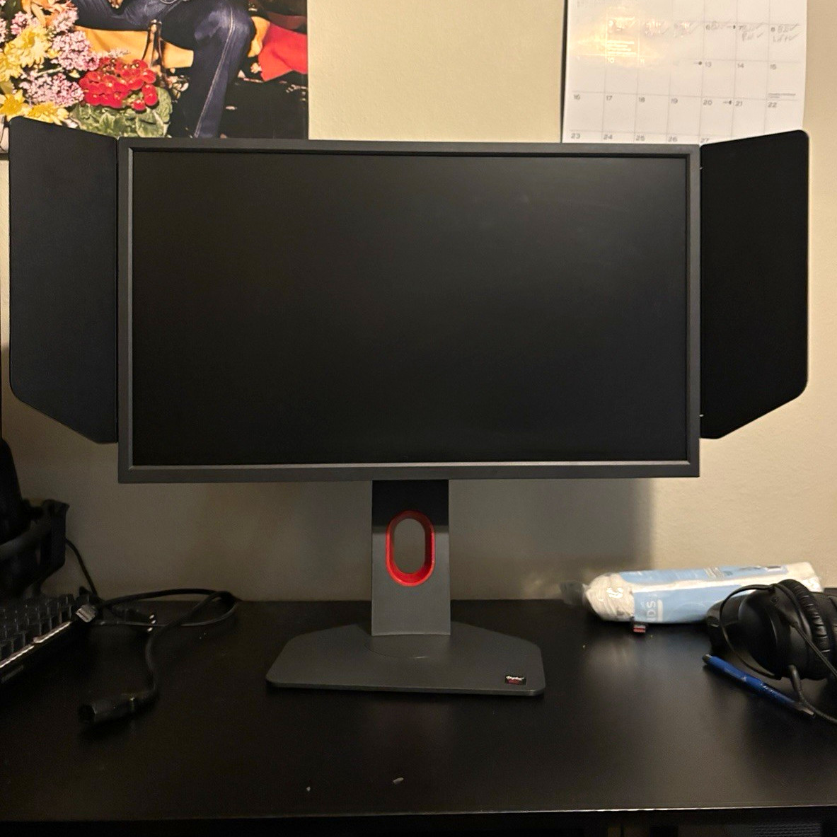 BenQ ZOWIE 24in 16:9 Esports Gaming Monitor HDMI DisplayPort Black Red