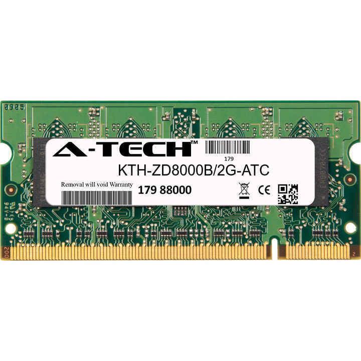 2GB DDR2 PC2-5300 SODIMM (Replacement for Kingston KTH-ZD8000B/2G) Memory RAM