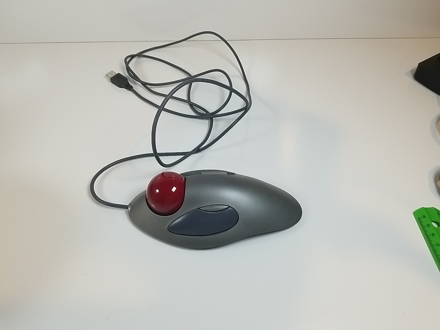 Logitech T-BC21 Trackman Marble Mouse  USB Wired Tested and Works