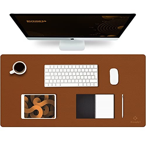 Large Office Leather Desk Mat, Mouse and Keyboard Pad, Computer and Laptop Mat