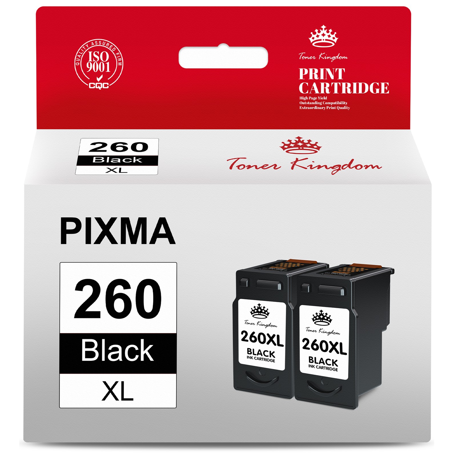 2PK PG-260XL Black Ink Cartridge For Canon 260XL Ink Fixma TR7020 TS5320 TS6420