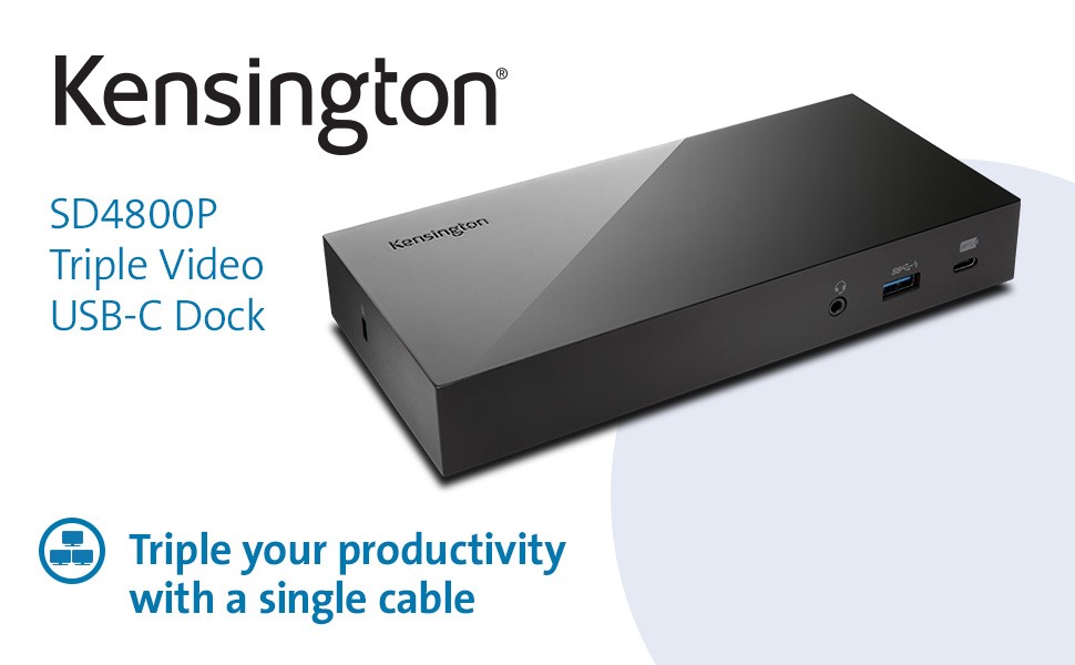 Kensington SD4800P USB-C 10Gbps Scalable Video Docking Station